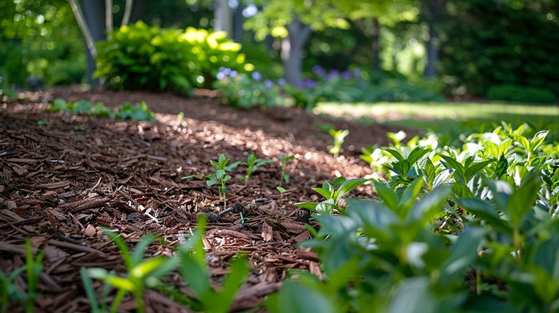 Boomschors in tuin